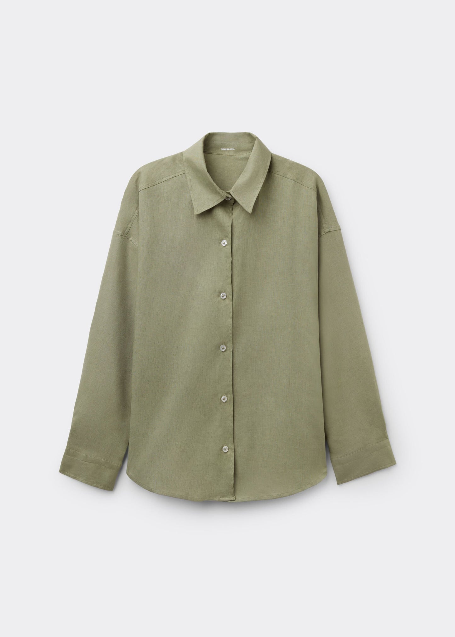 Short Linen and Viscose Shirt