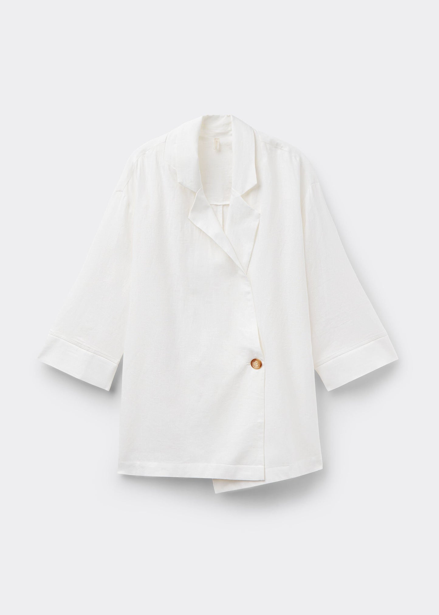 Loose Fit Blazer with Linen
