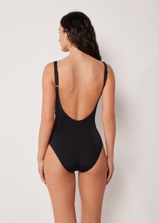 Slimming Swimsuit Elegant Draping