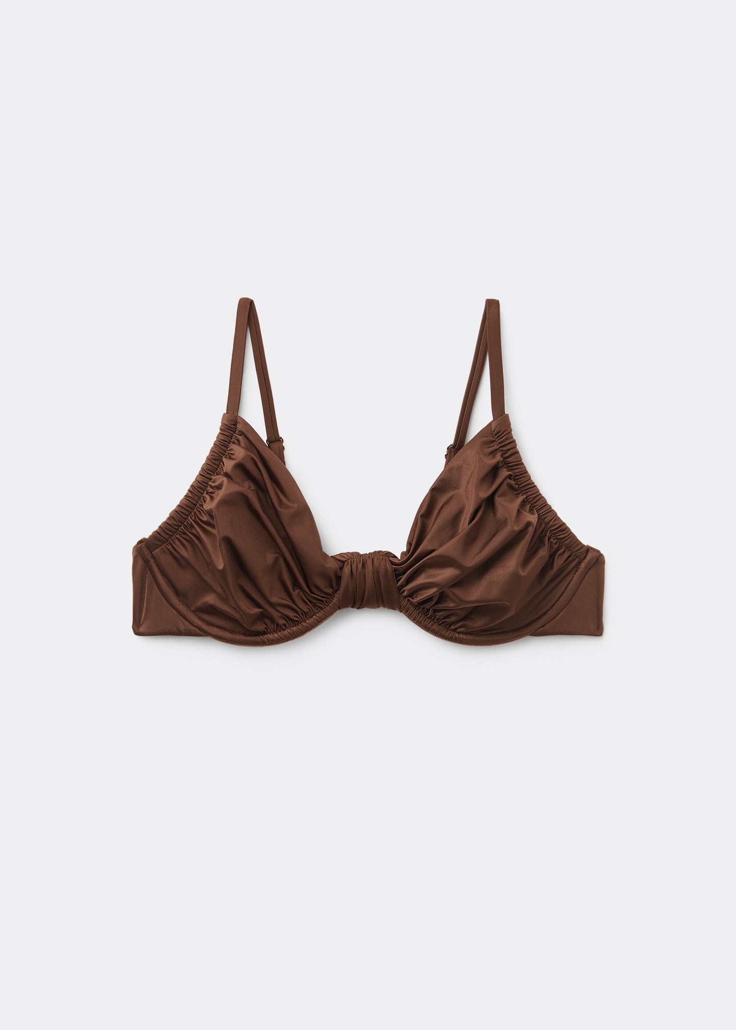 Satin Satin Bikini Top