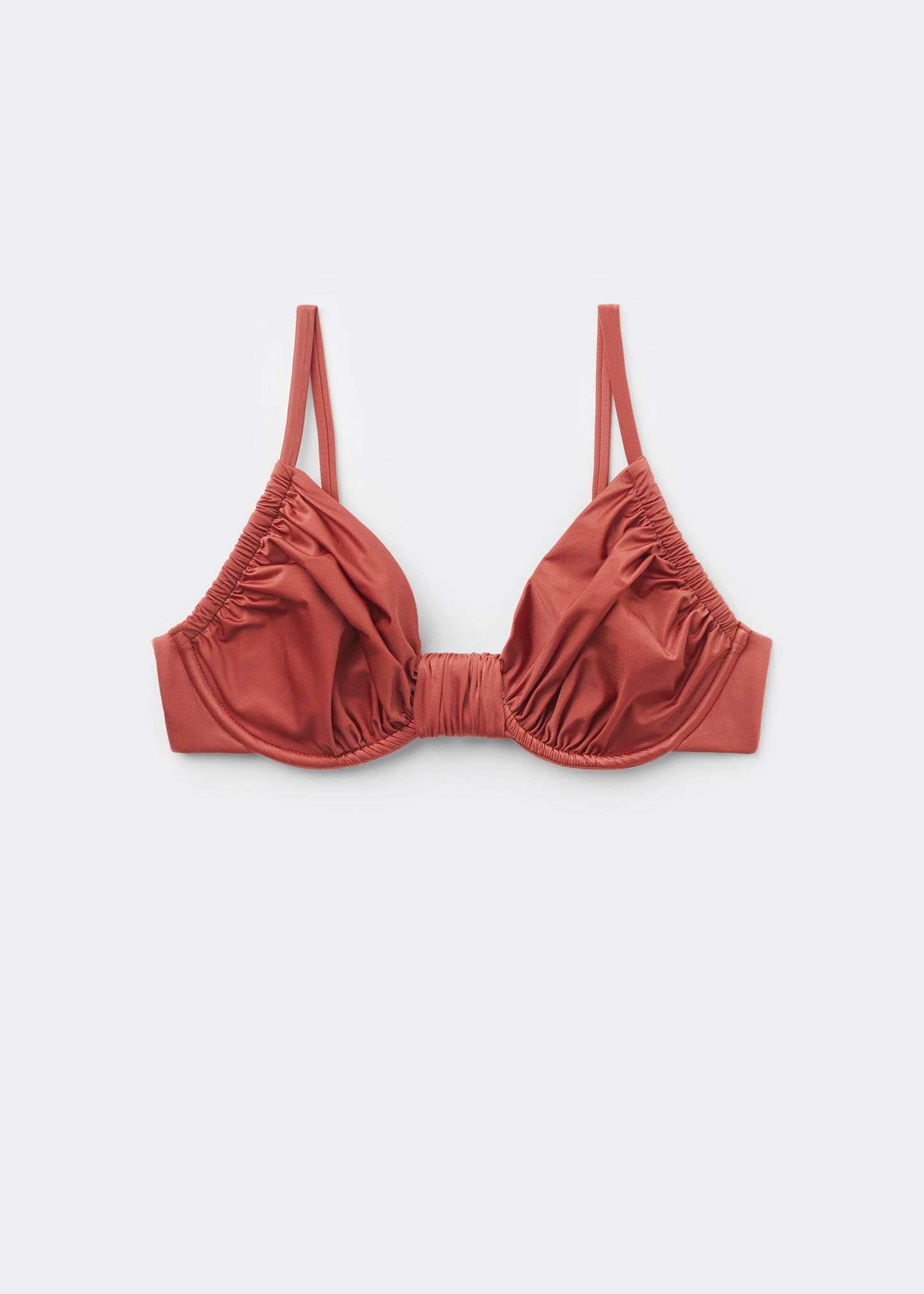 Satin Satin Bikini Top