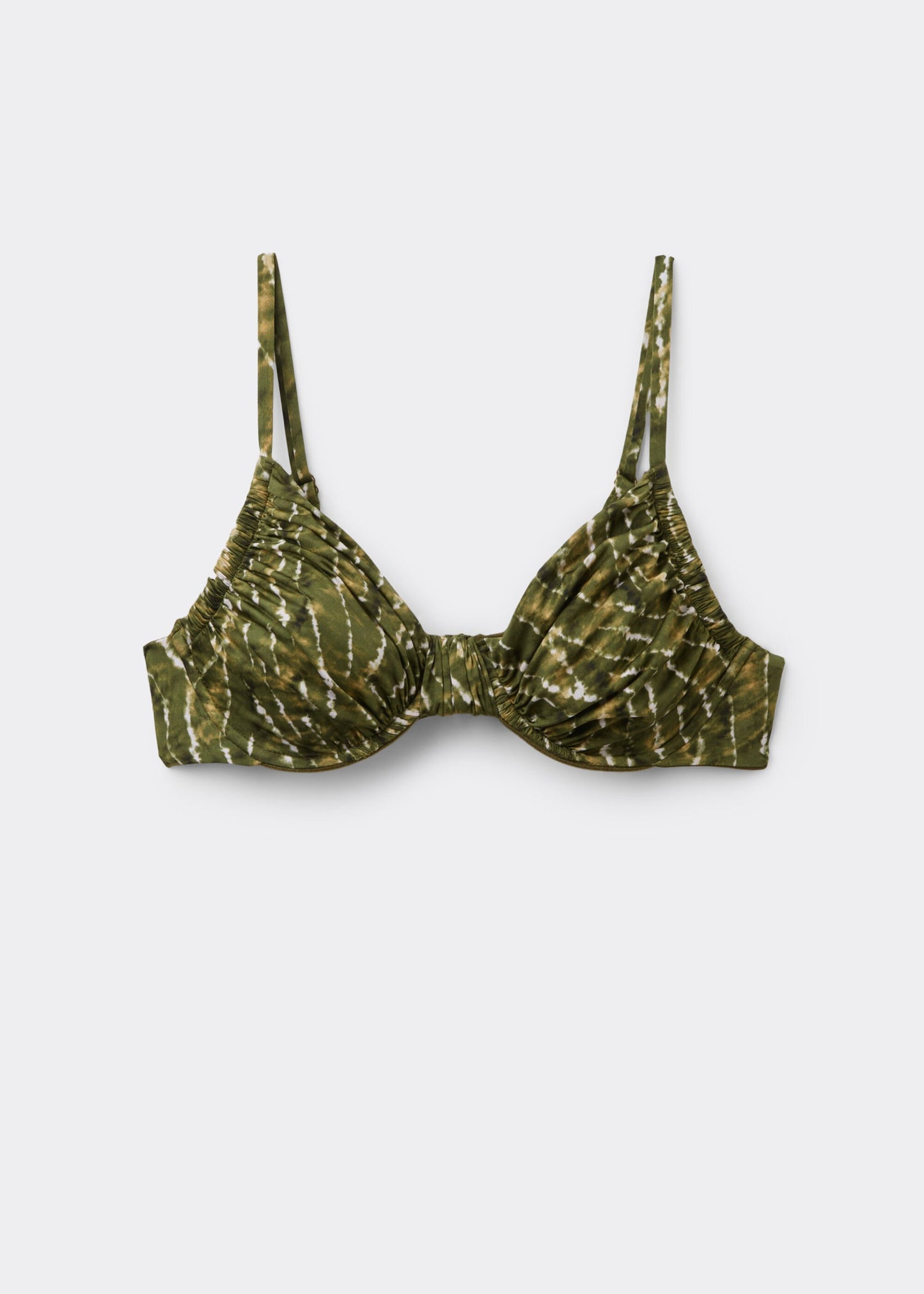 Balconette Bikini Top Natural Tie-Dye