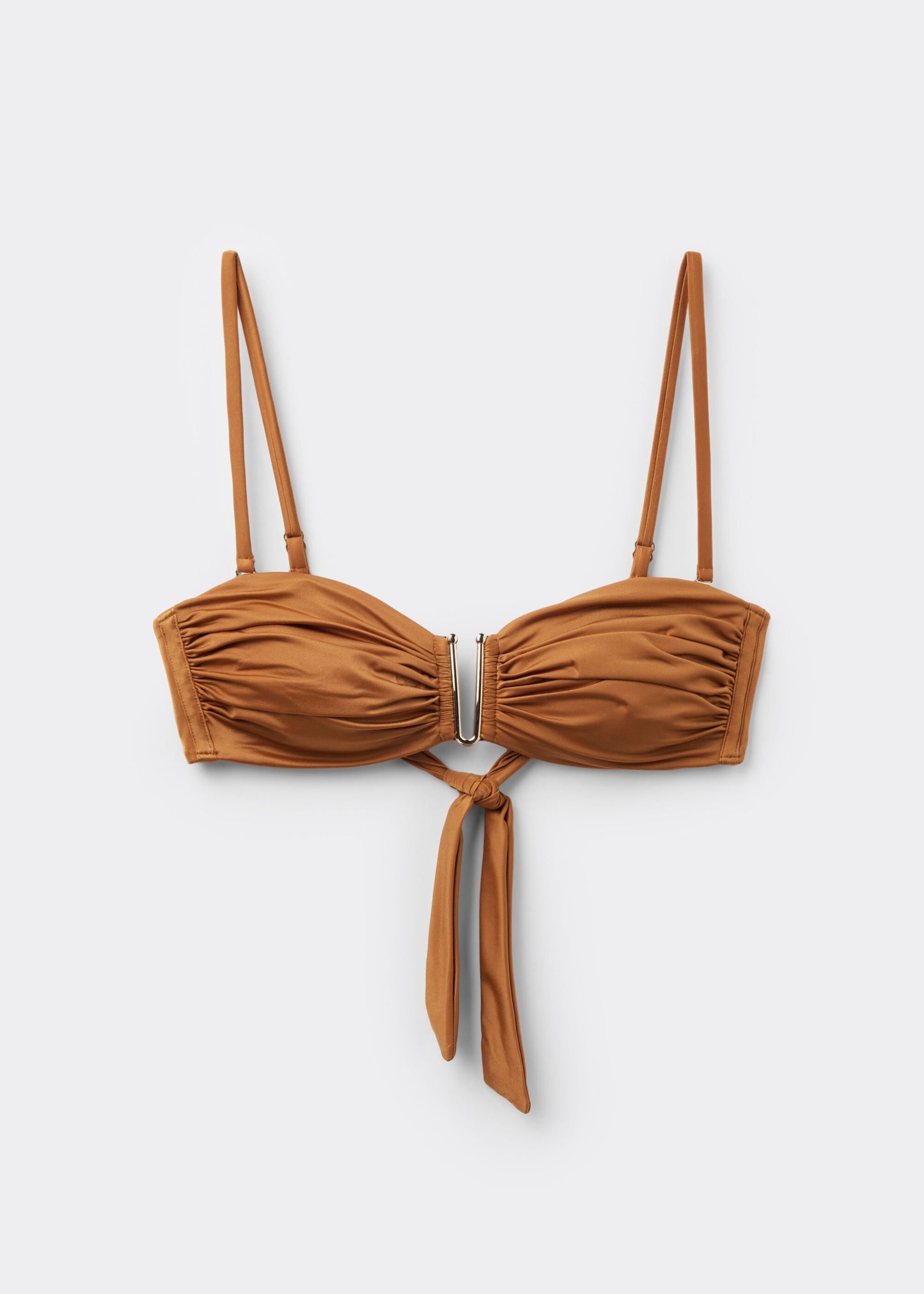 Bandeau Bikini Top Shiny Satin