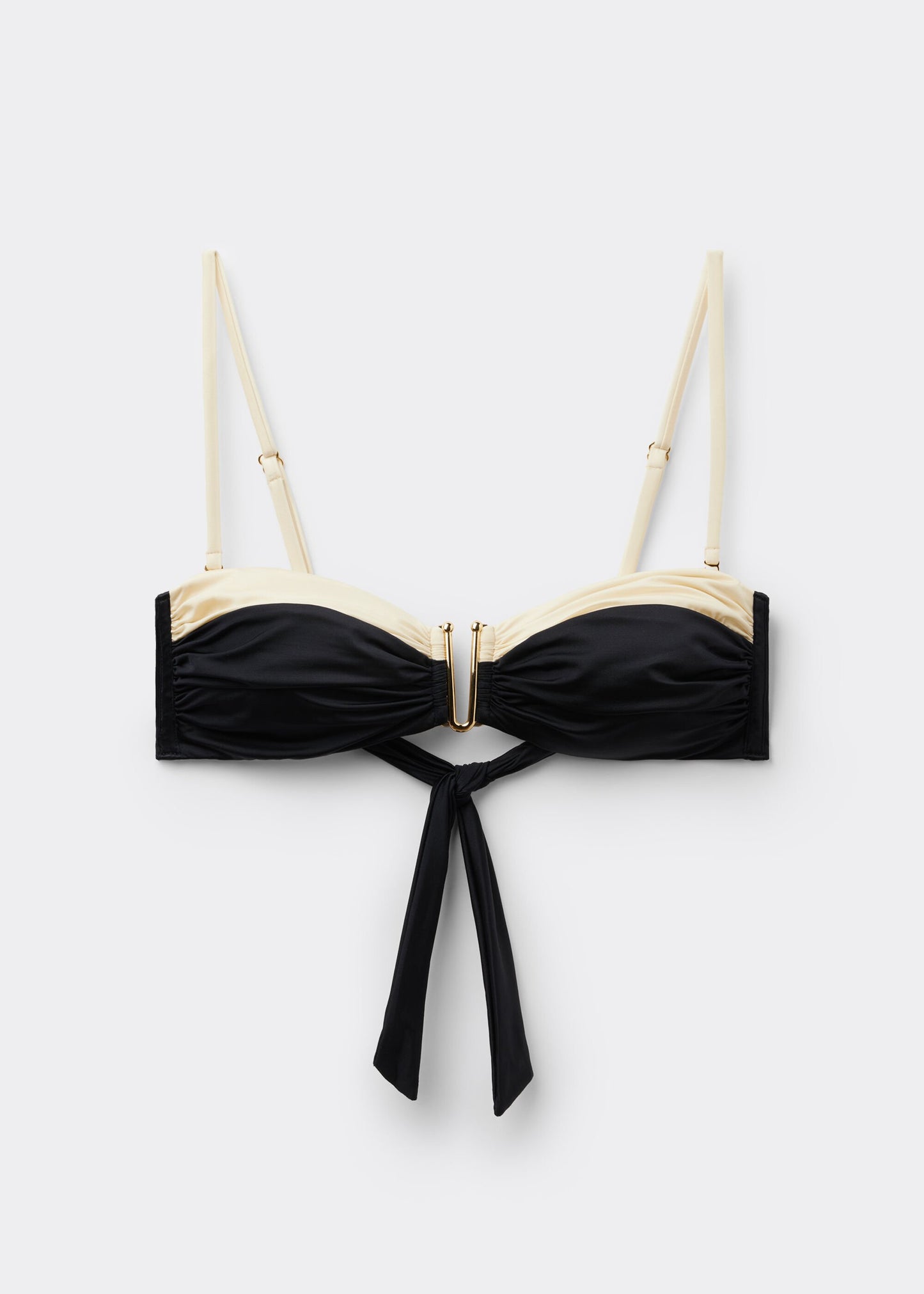 Bandeau Bikini Top Elegant Bicolor
