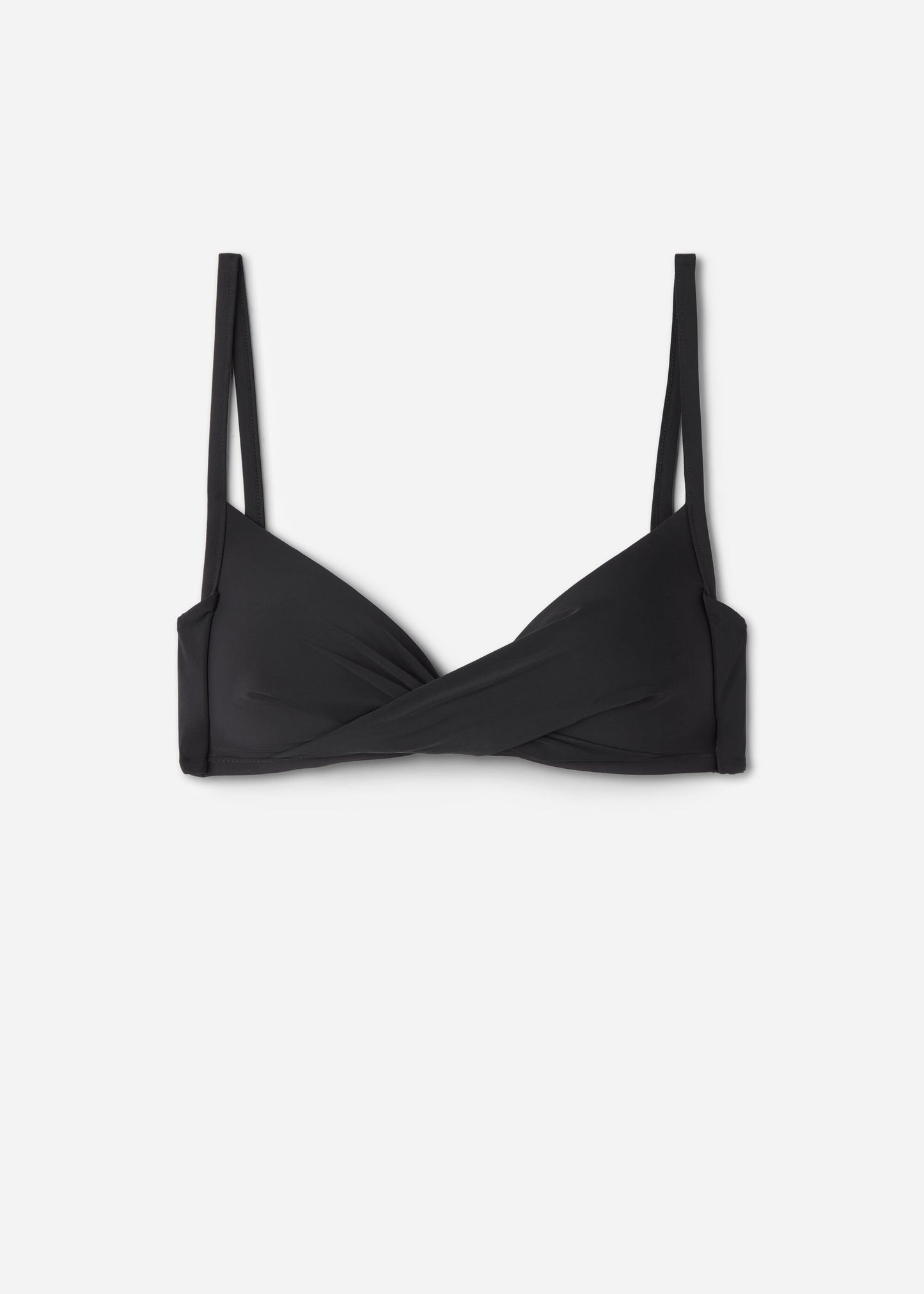 Graduated Padded Crossover Triangle Bikini Top Indonesia