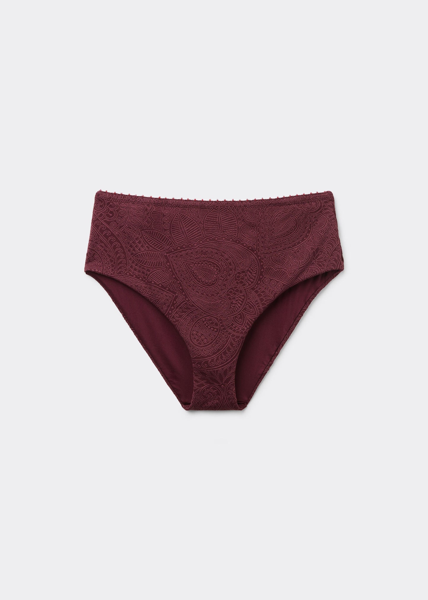 High-Waisted Bikini Bottoms Precious Jacquard