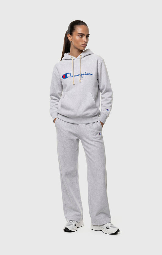 Women's Lightweight Reverse Weave Hoodie with Embroidered Logo