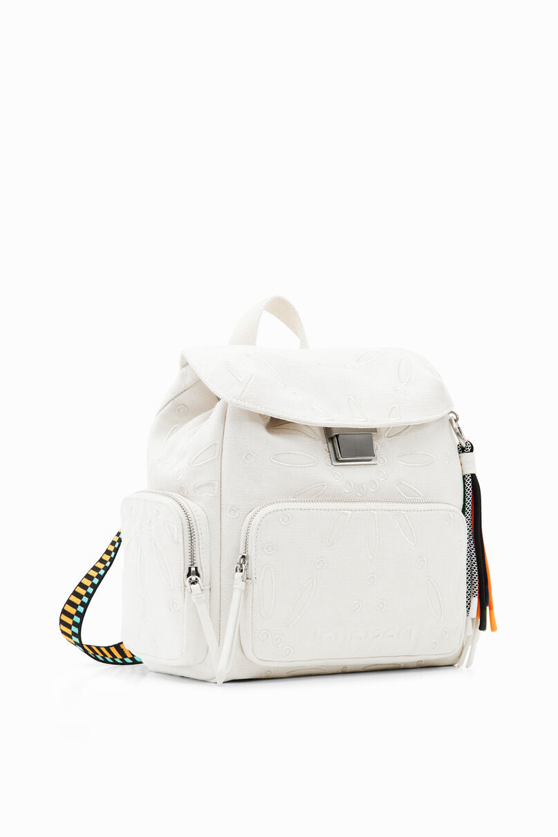 Midsize Swiss-embroidery backpack