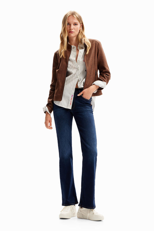 Slim biker jacket