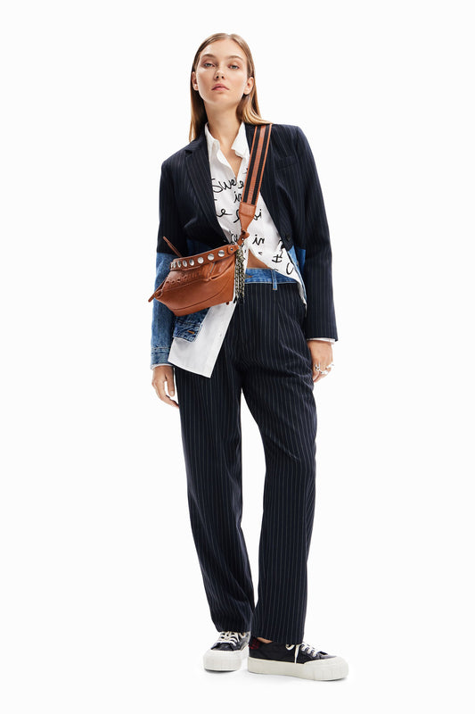 Hybrid denim blazer
