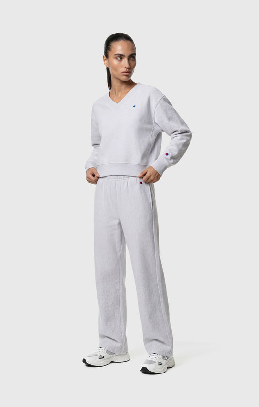Women's Lightweight Reverse Weave V-Neck Sweatshirt