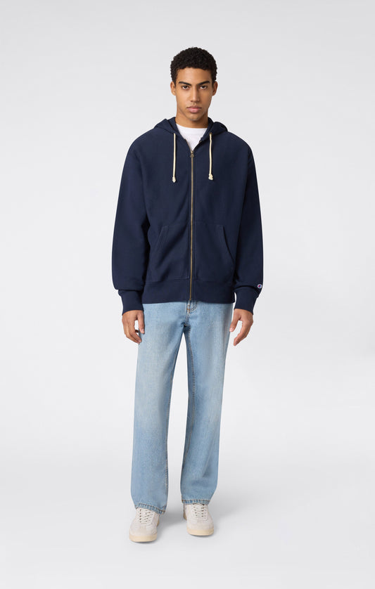 Men's Full Zip Hoodie Sweatshirt Reverse Weave