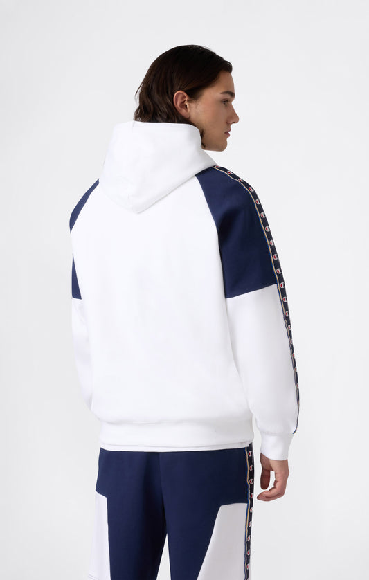 Men's Interlock Tape Logo Hooded Sweatshirt