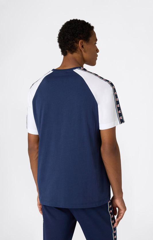Herren T-Shirt mit Raglanärmeln und Logo-Tape