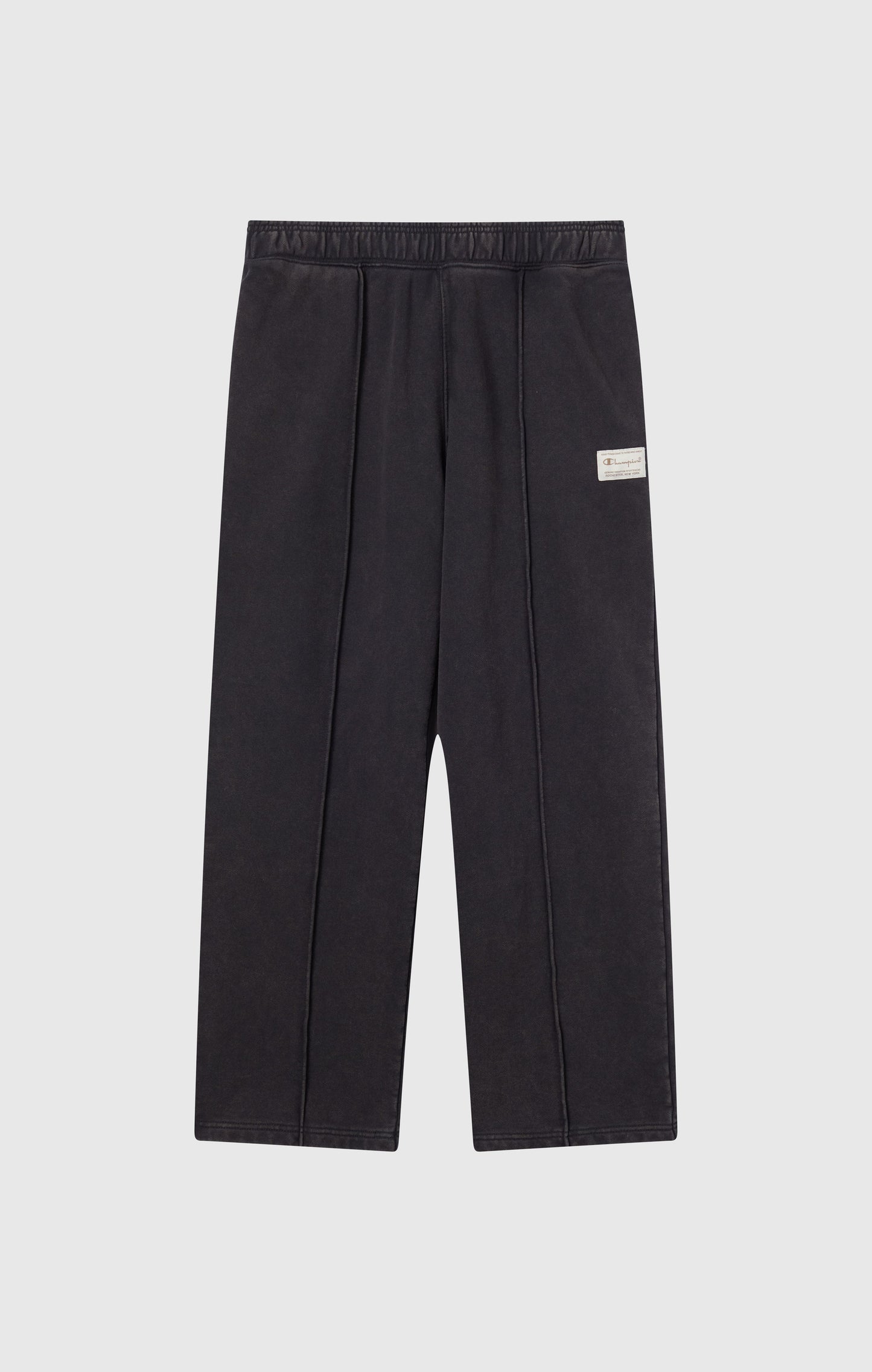 Men's Pants with Stitched Pleat and Washed Effect