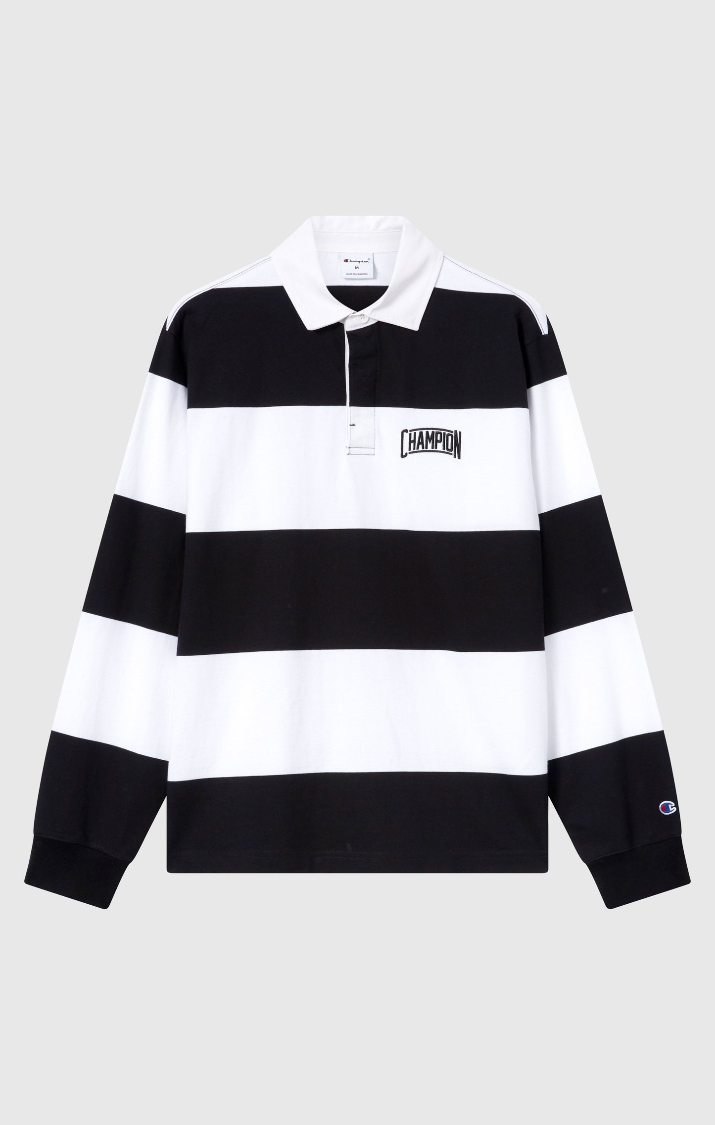 Men's Striped Heavy Jersey Polo Shirt