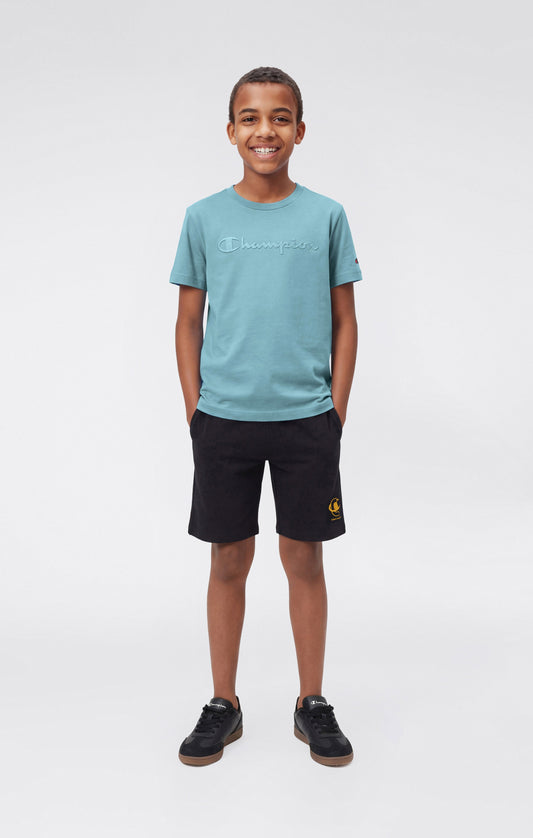 Jungen T-Shirt mit großem Logo und Icons