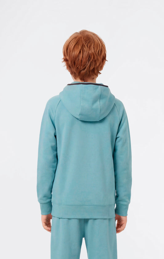 Jungen C-Tech Kapuzenjacke mit durchgehendem Reißverschluss