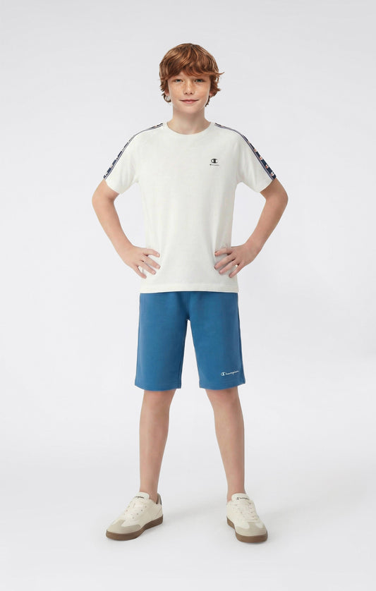Bermudashorts für Jungen mit kleinen gestickten Logo-Icons