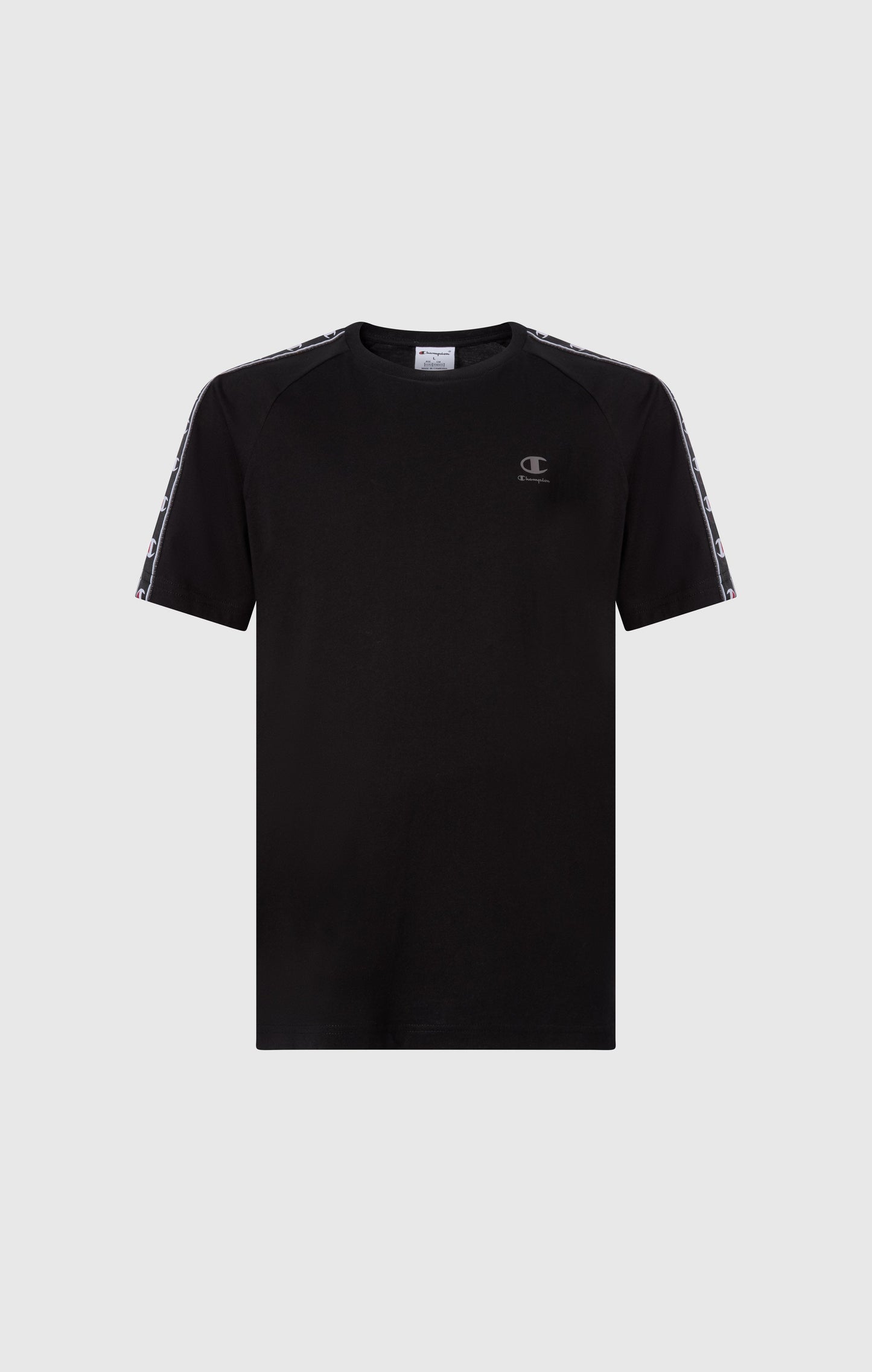 Jungen T-Shirt mit Rundhalsausschnitt und Bandlogo