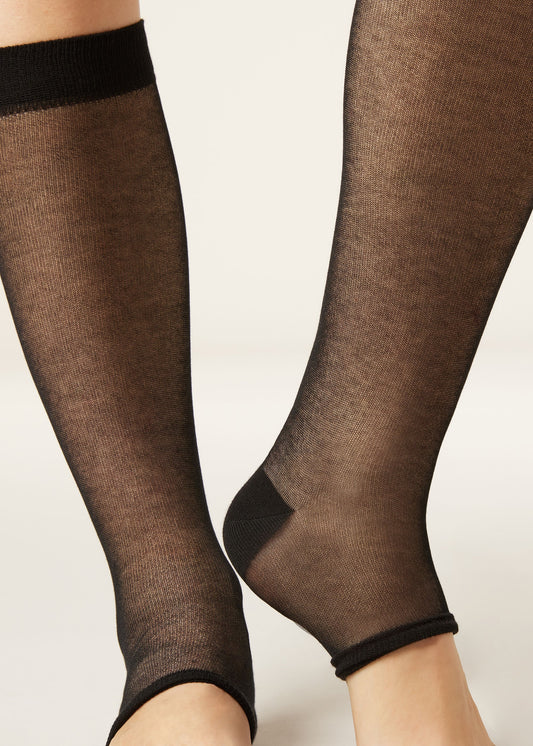 Open-Toe Long Socks