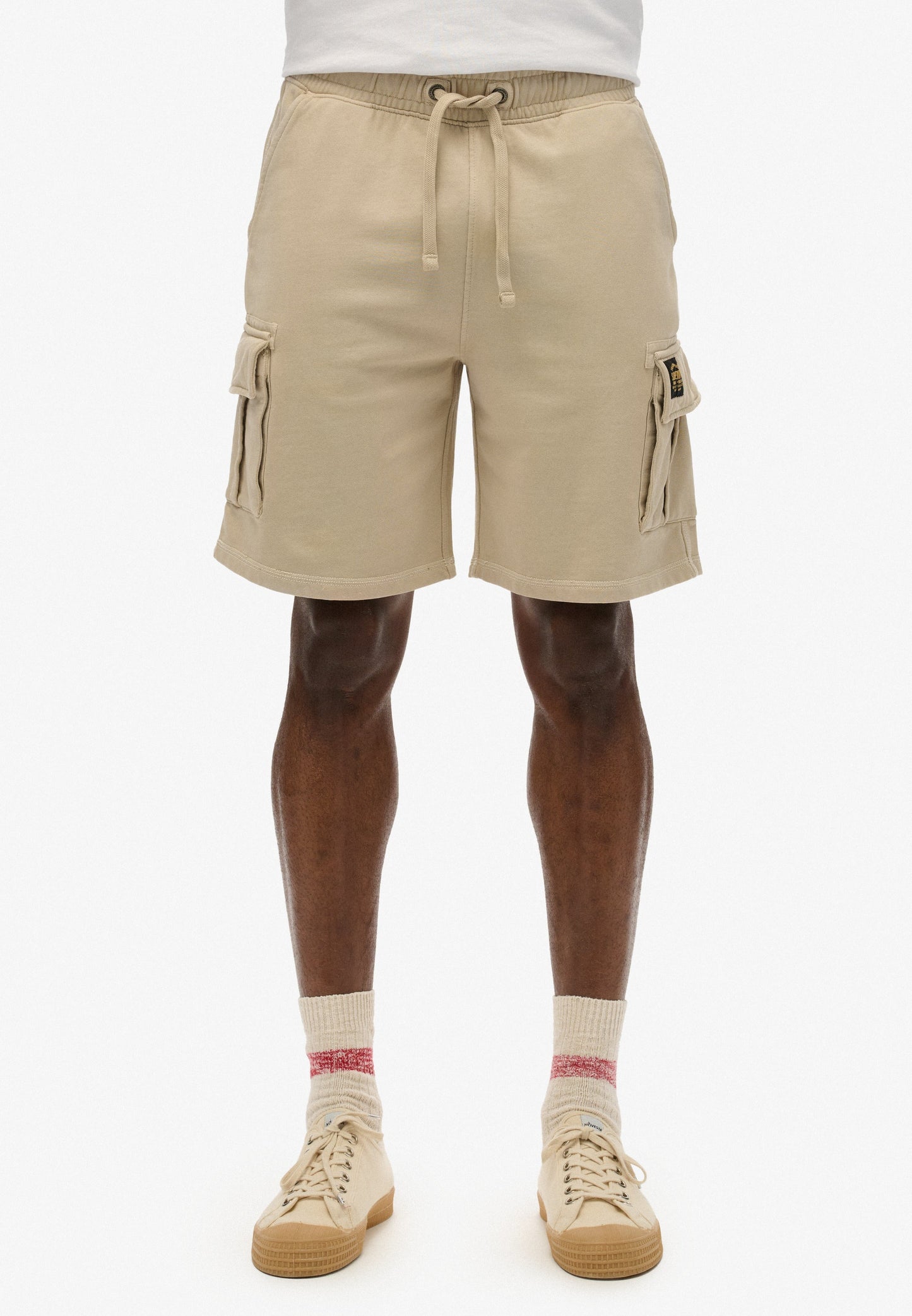 Contrast Stitch Cargo Shorts