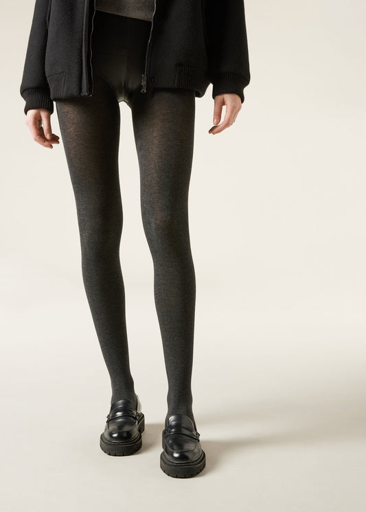 Matt Opaque Tights with Cashmere and Modal