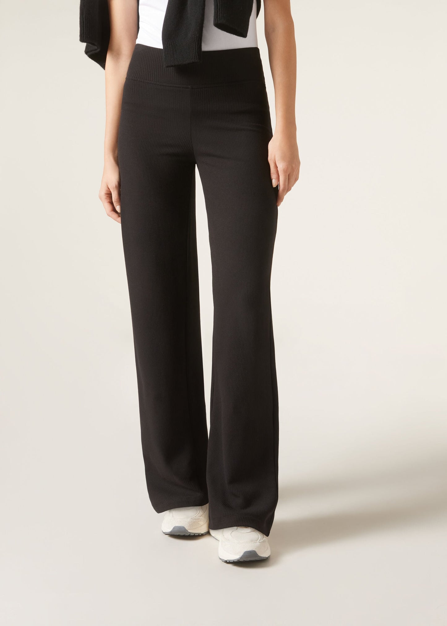 Palazzo Trousers with Cashmere