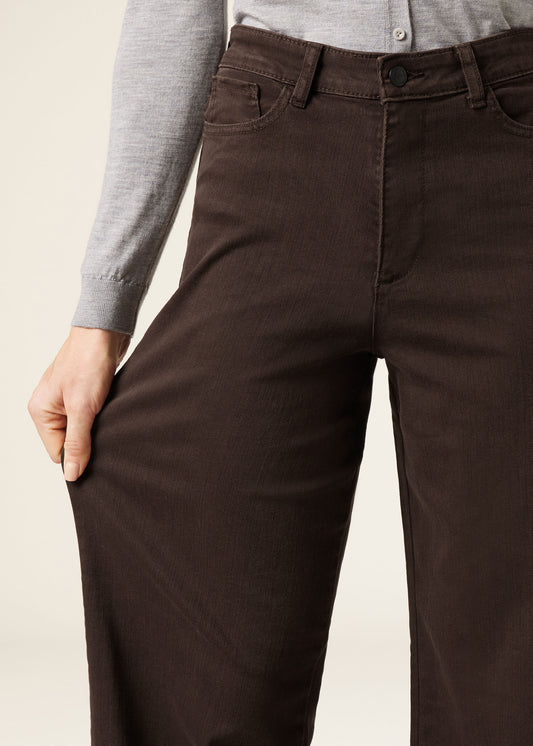 Wide Leg Stretch Jeans
