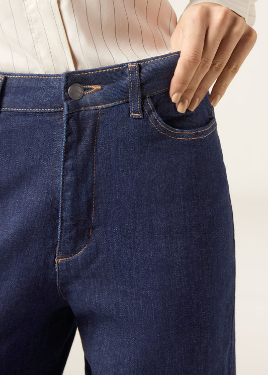 Wide Leg Stretch Jeans