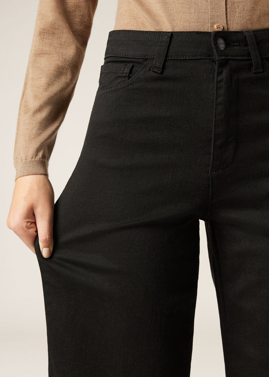 Wide Leg Stretch Jeans