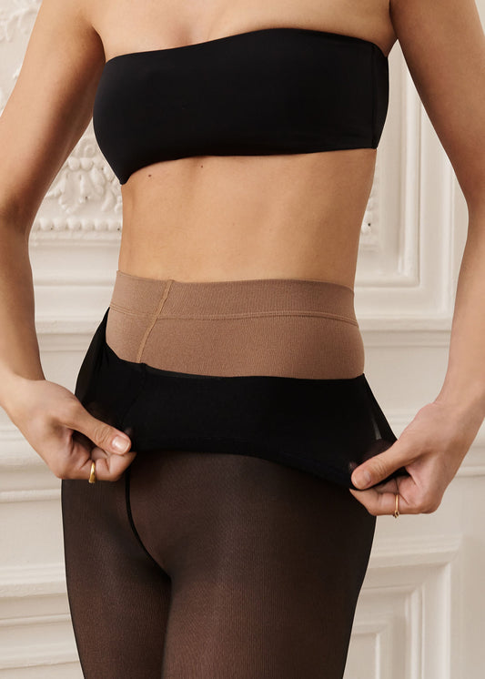 Sheer Effect Thermal Tights