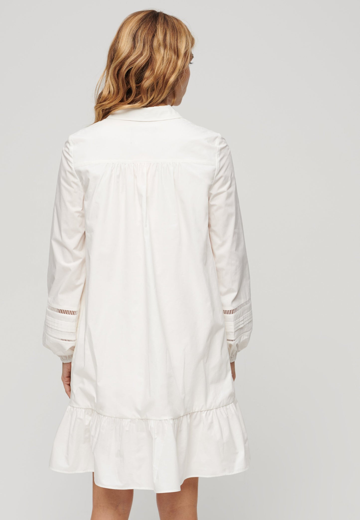 Lace Mix Shirt Dress