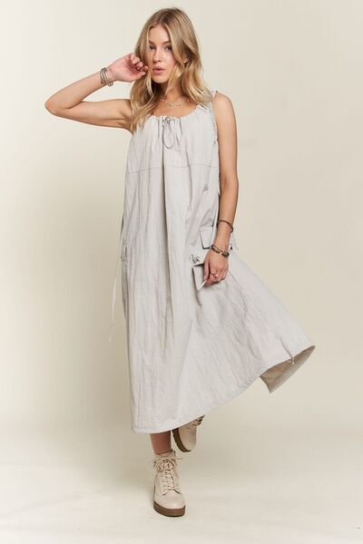 ADORA Cargo-Kleid mit Schlitz und Tunnelzug