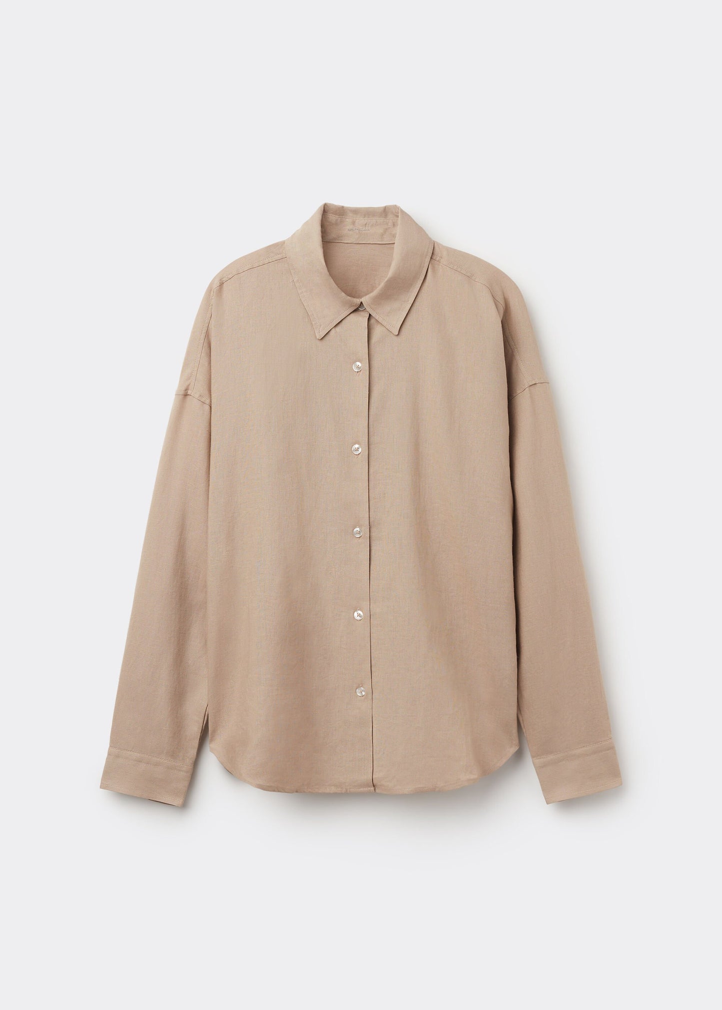 Short Linen and Viscose Shirt