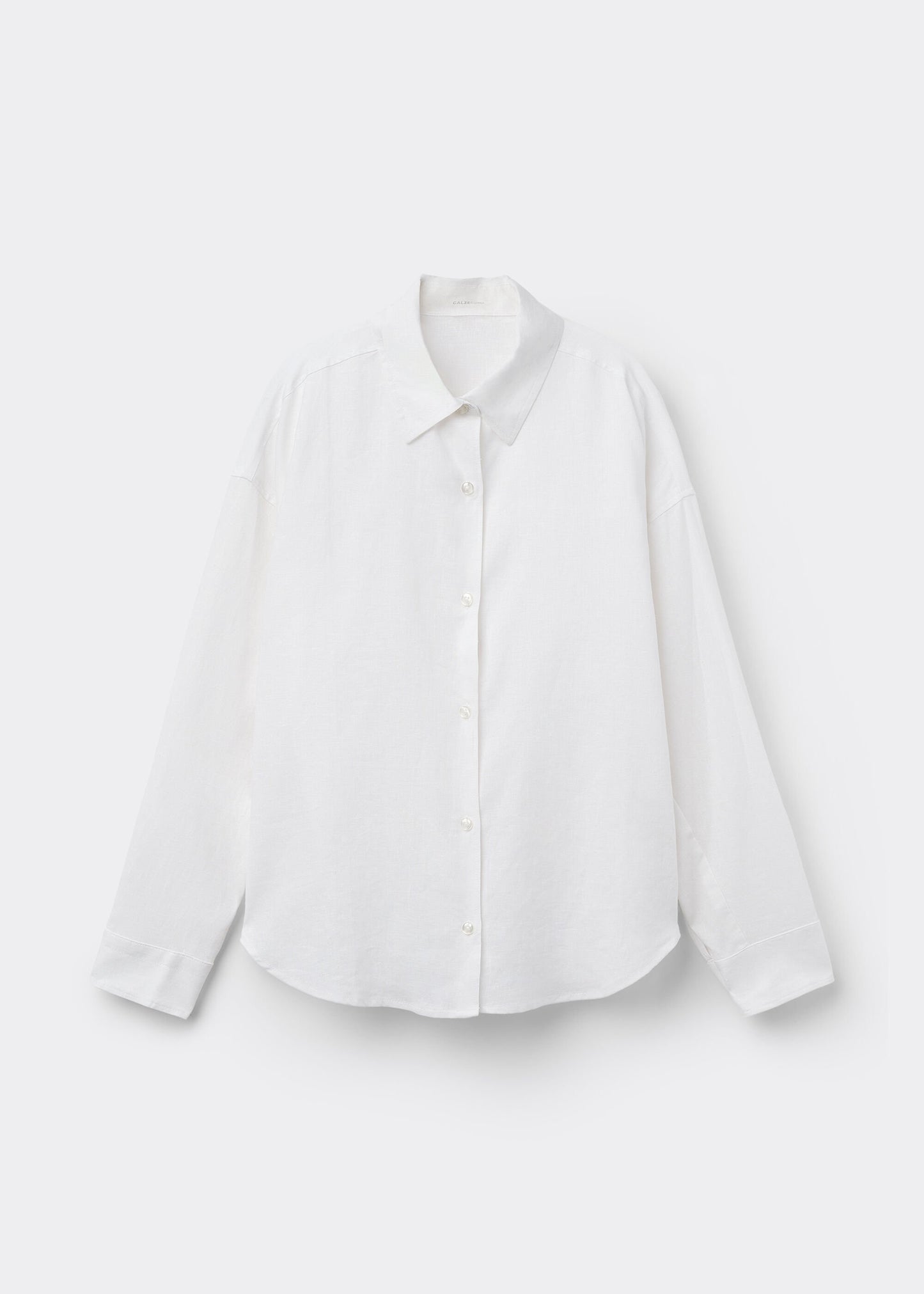 Short Linen and Viscose Shirt