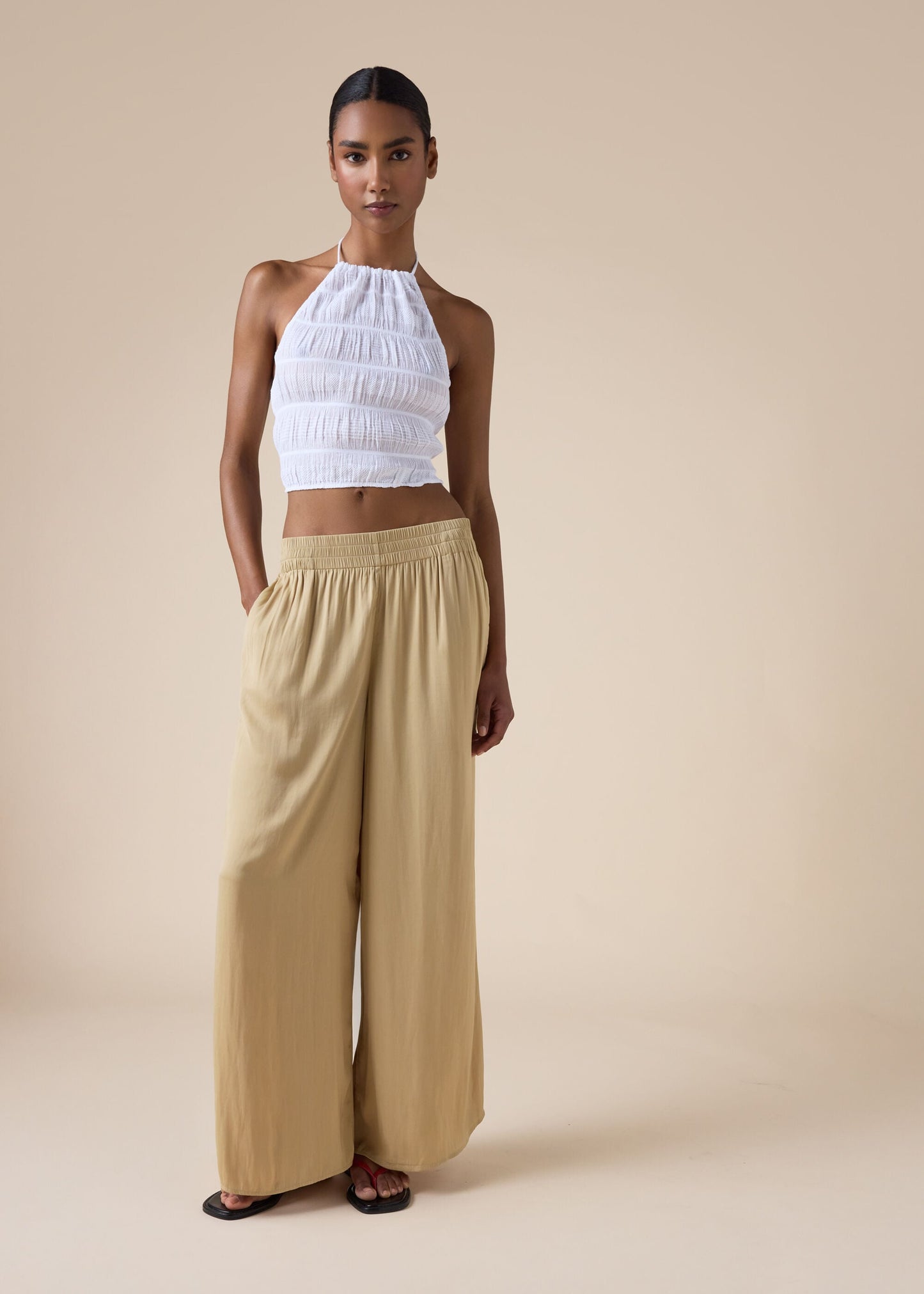 Shiny Palazzo Trousers