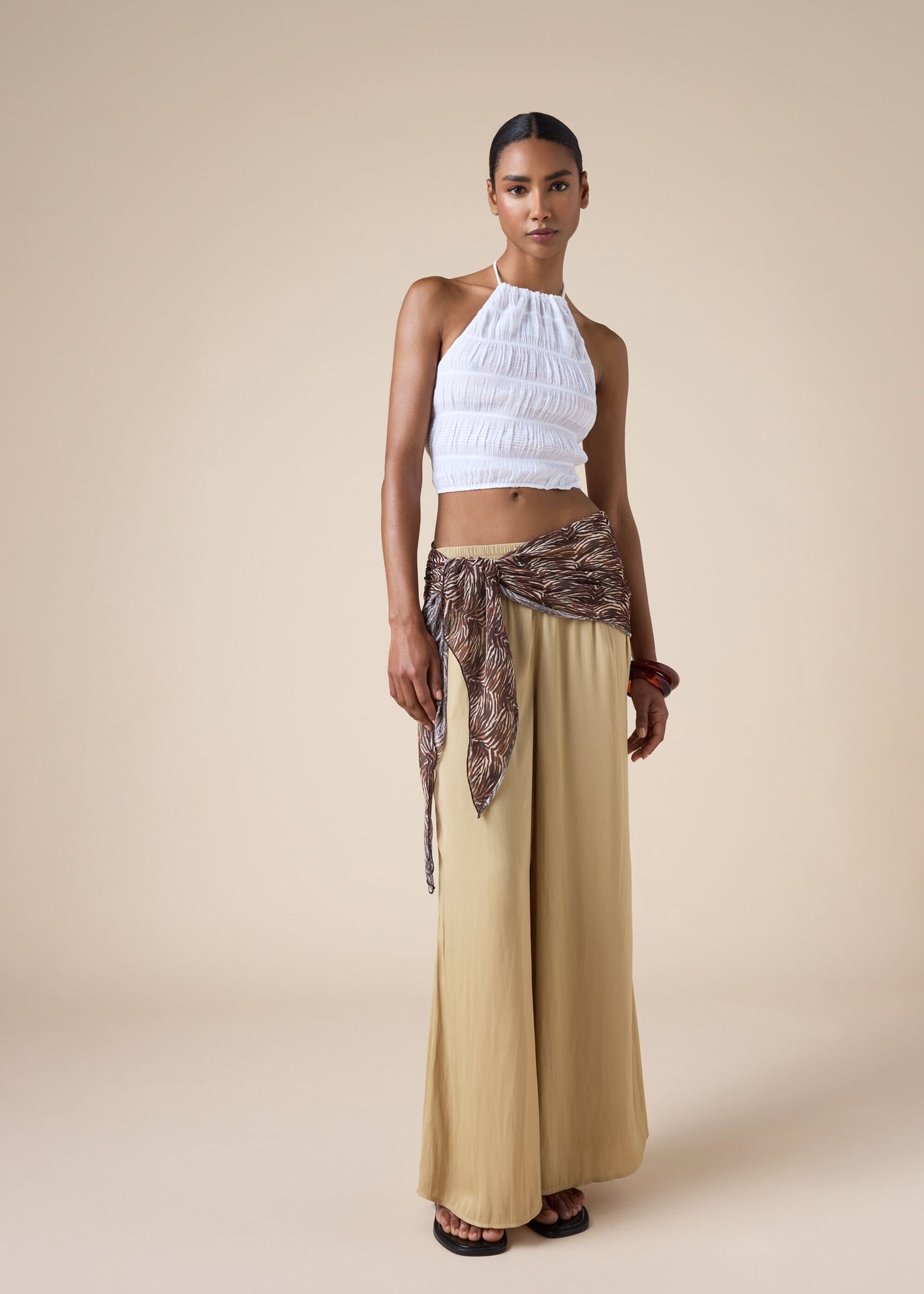 Shiny Palazzo Trousers
