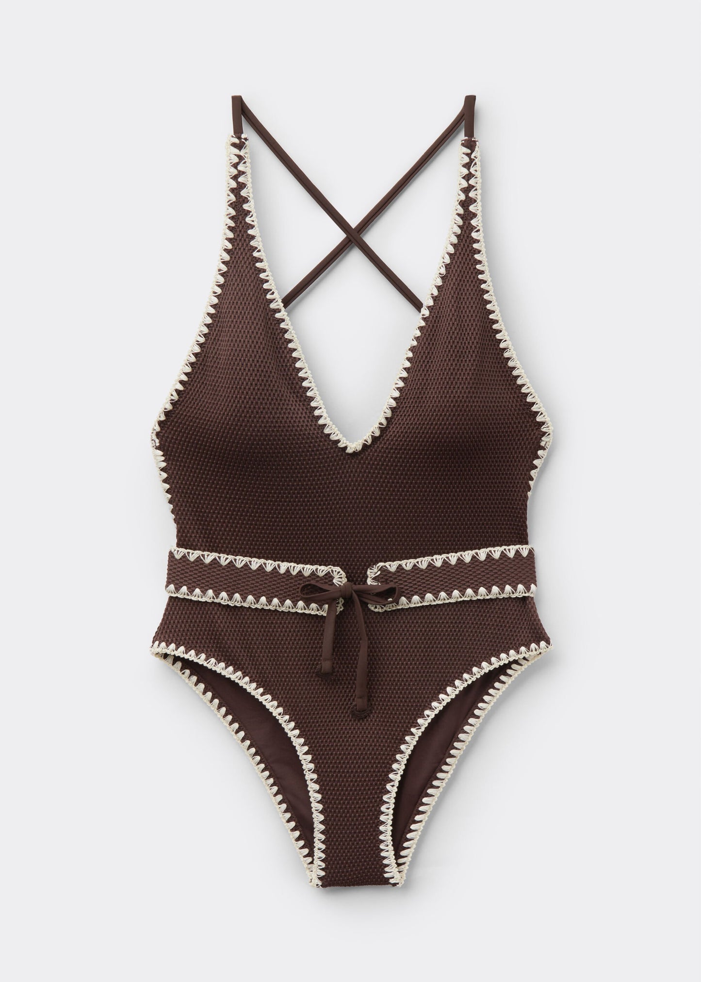 Swimsuit Bicolor Embroidery