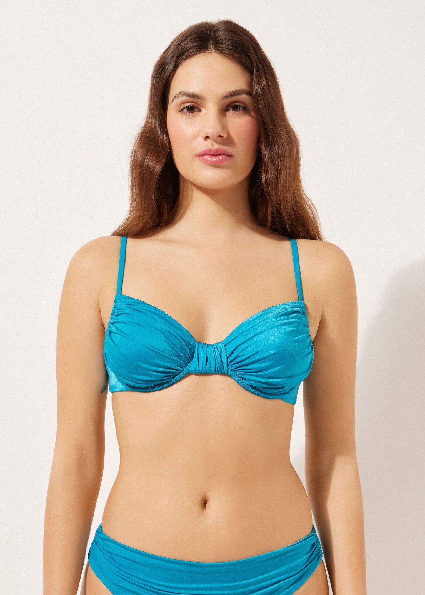 Satin Satin Bikini Top