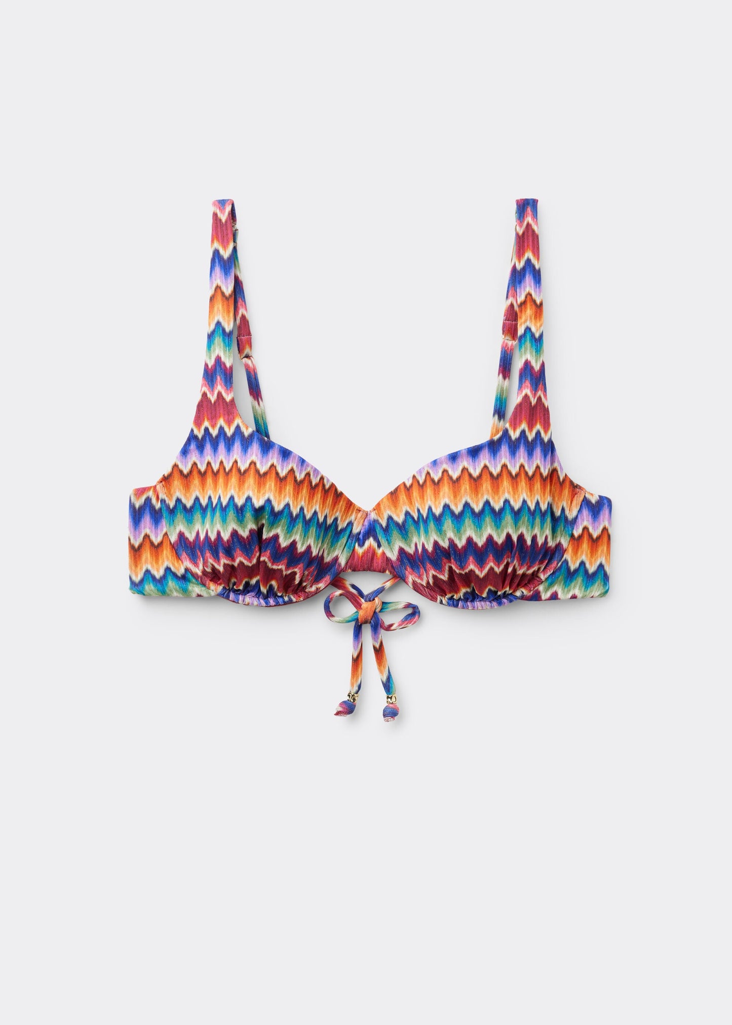 Balconette Bikini Top Vibrant Chevron