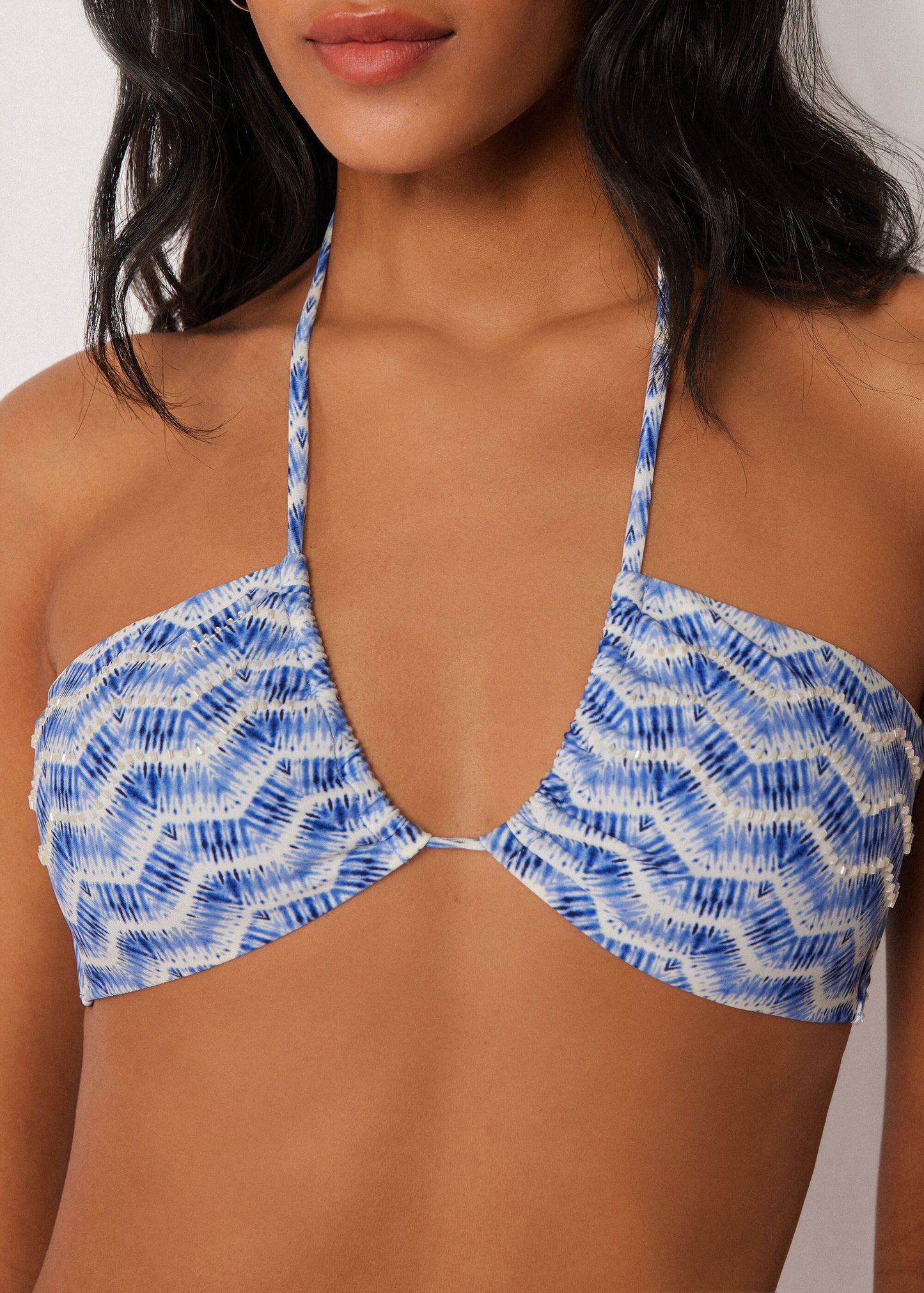 Bandeau Bikini Top Water Reflection