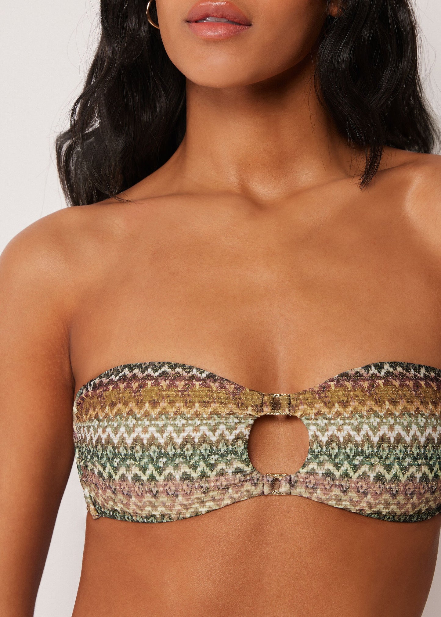 Bandeau Bikini Top Elegant Ethnic