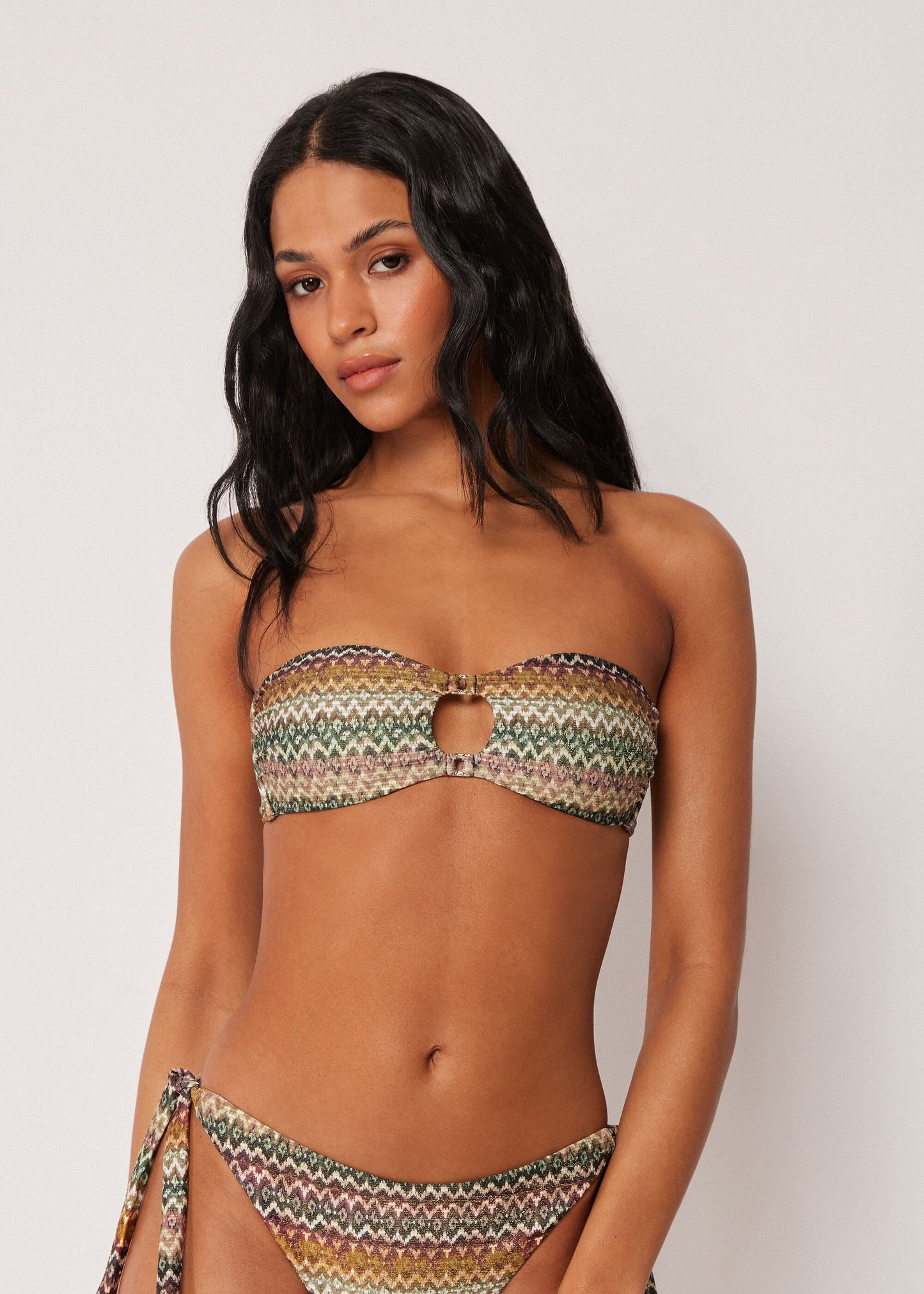 Bandeau Bikini Top Elegant Ethnic