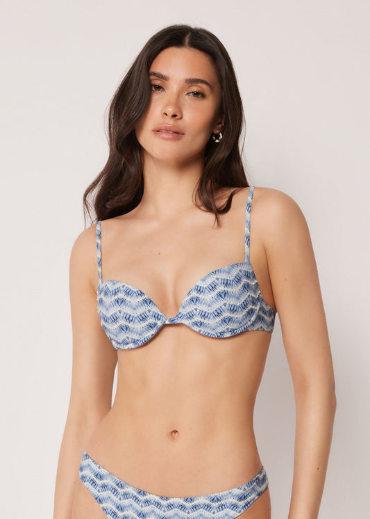Padded Push-Up Bikini Top Water Reflection