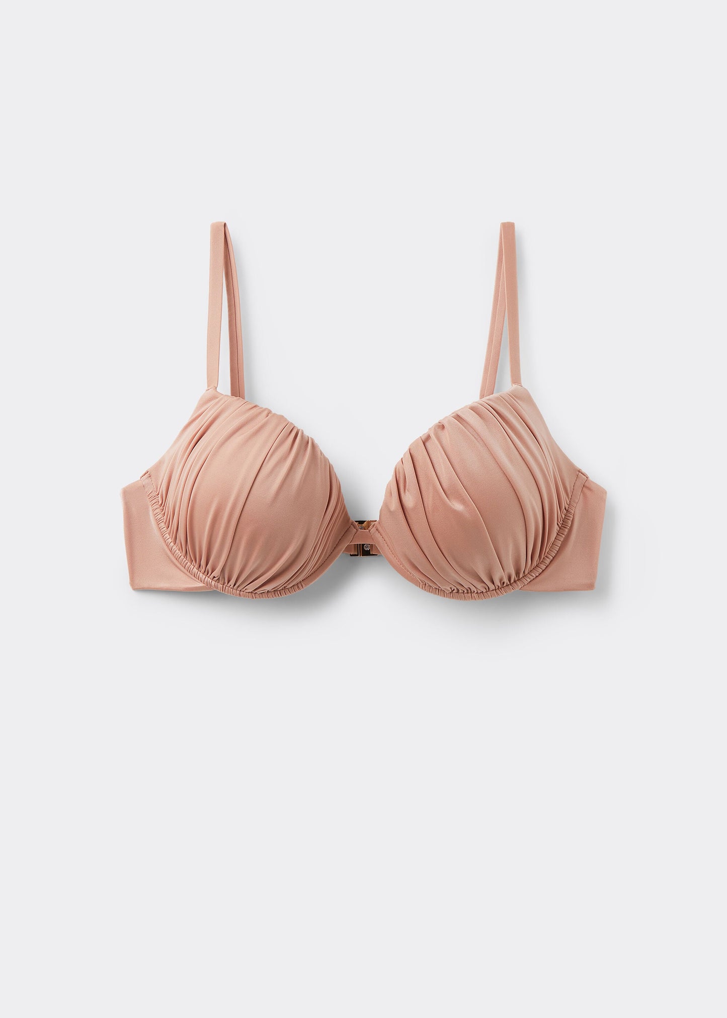 Push-Up Bikini Top Shiny Satin