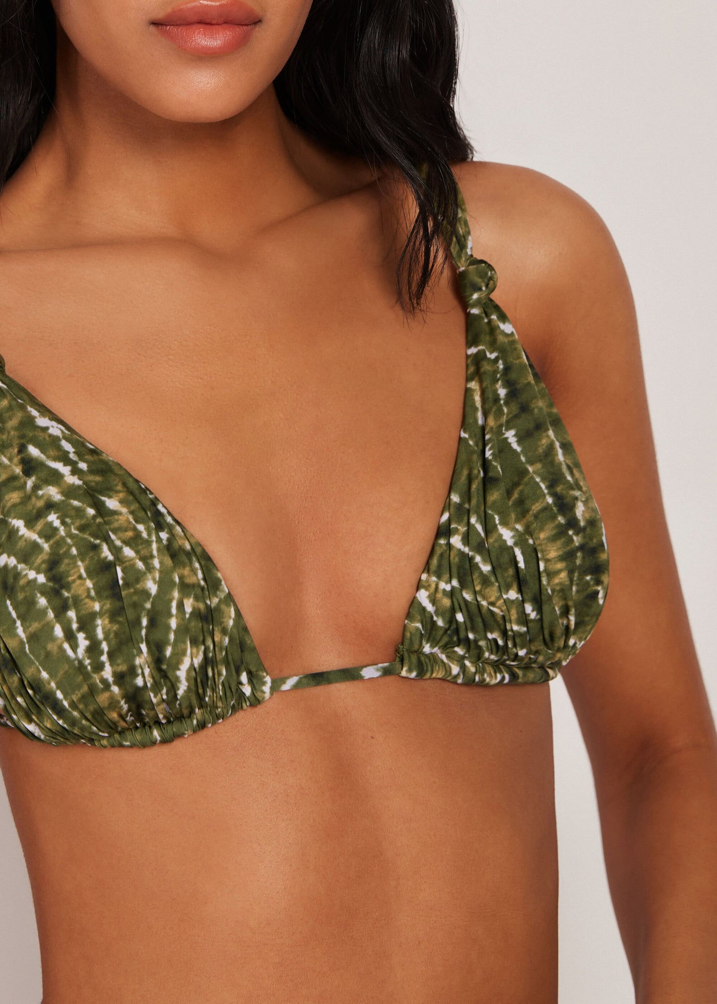 Triangle Bikini Top Natural Tie-Dye