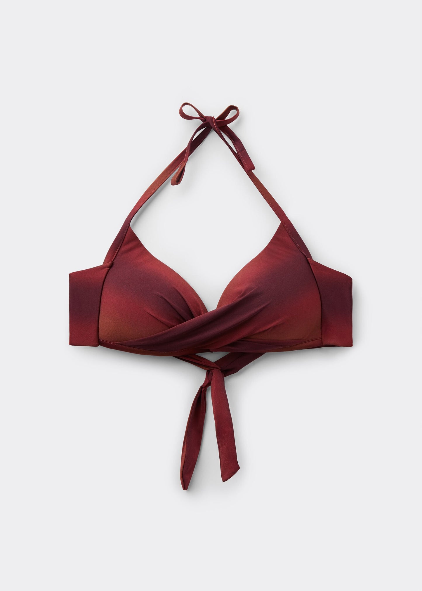 Graduated Triangle Bikini Top Soft Shades