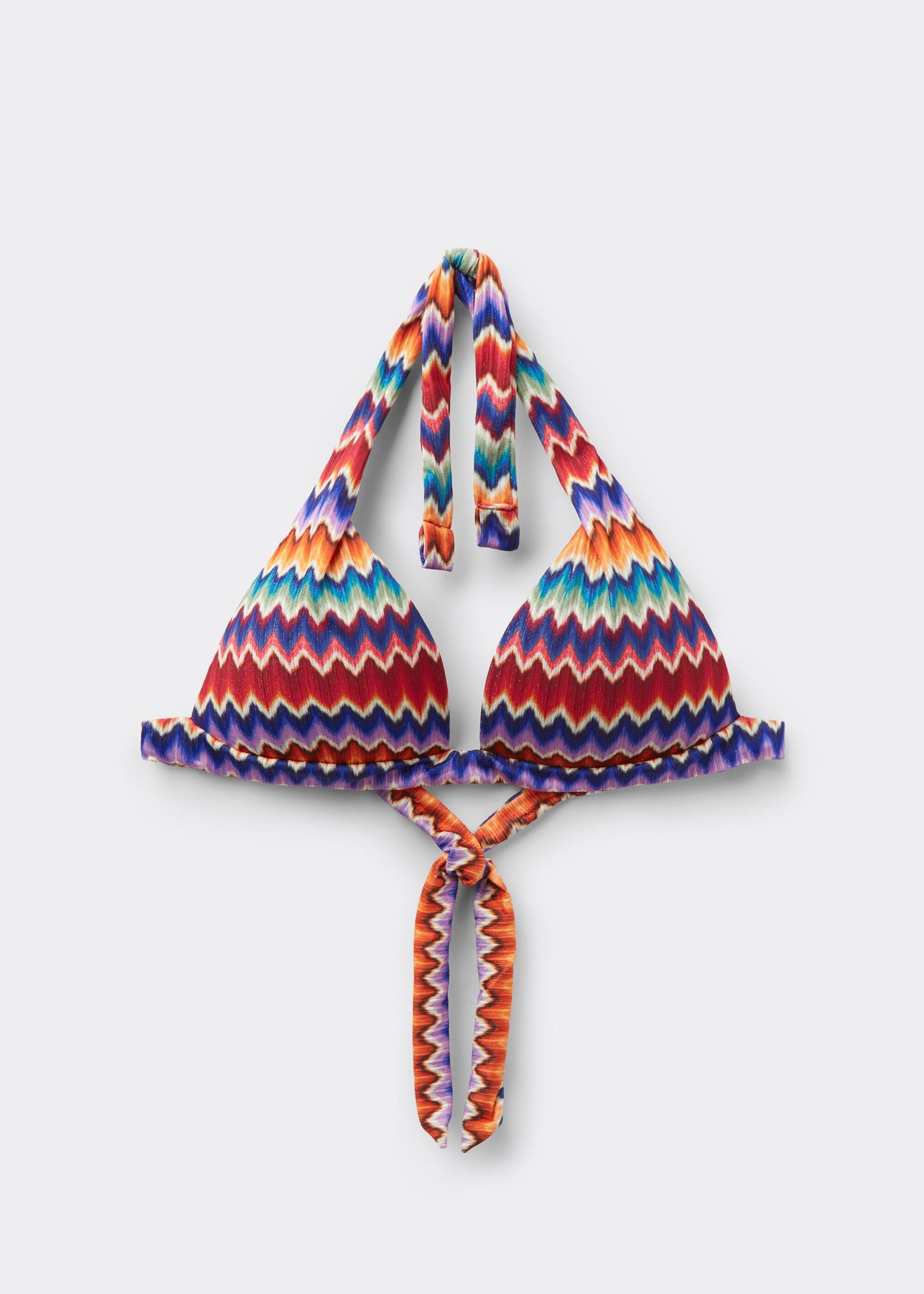 Padded Triangle Bikini Top Vibrant Chevron