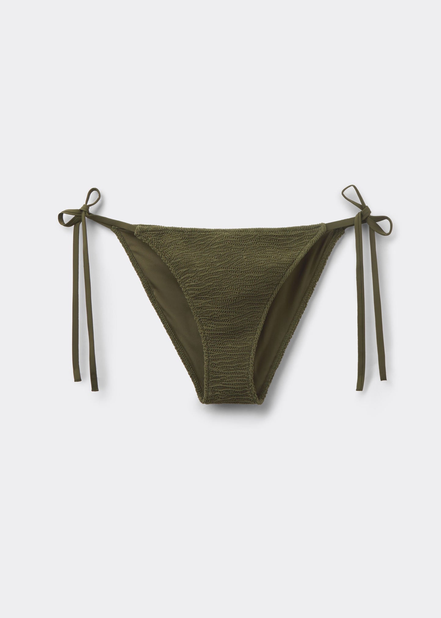 Tie Bikini Bottoms Crinkle Waves